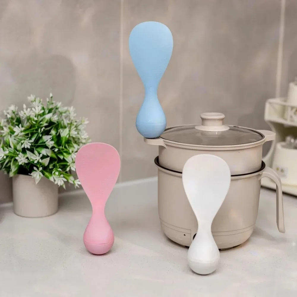 Description Picture 5 of item1PC Home Tumbler Anti-Stick Rice Spoon Durable Thickened Standing Tumbler Rice Spoon Easy to Clean Rice Shovel Kitchen Tools