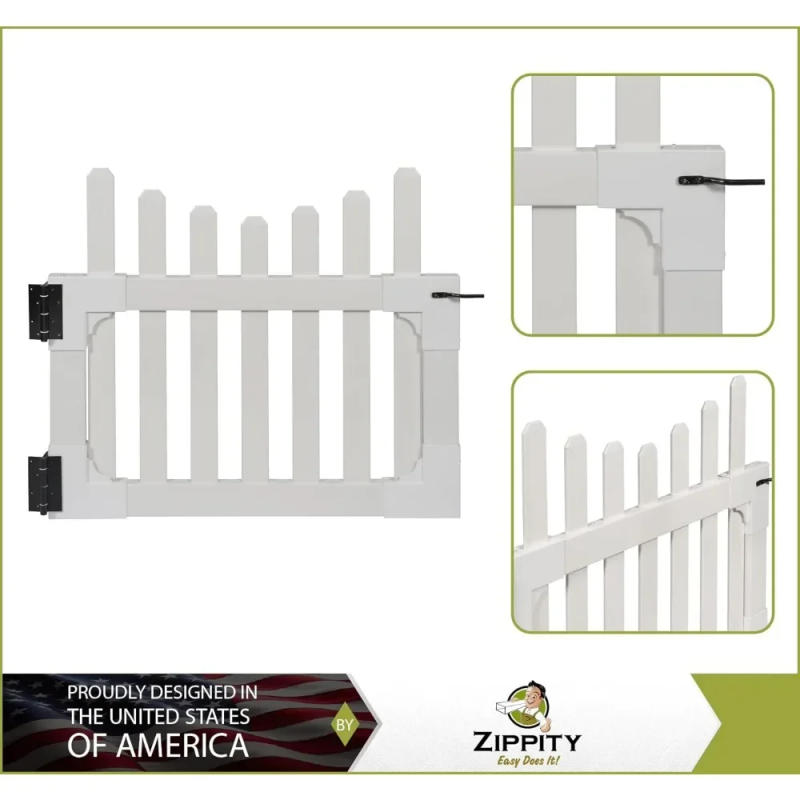 Description Picture 3 of itemZP19043 All American Gate Yard and Garden Decors White Fence Gardening and Decoration Buildings Supplies Hom