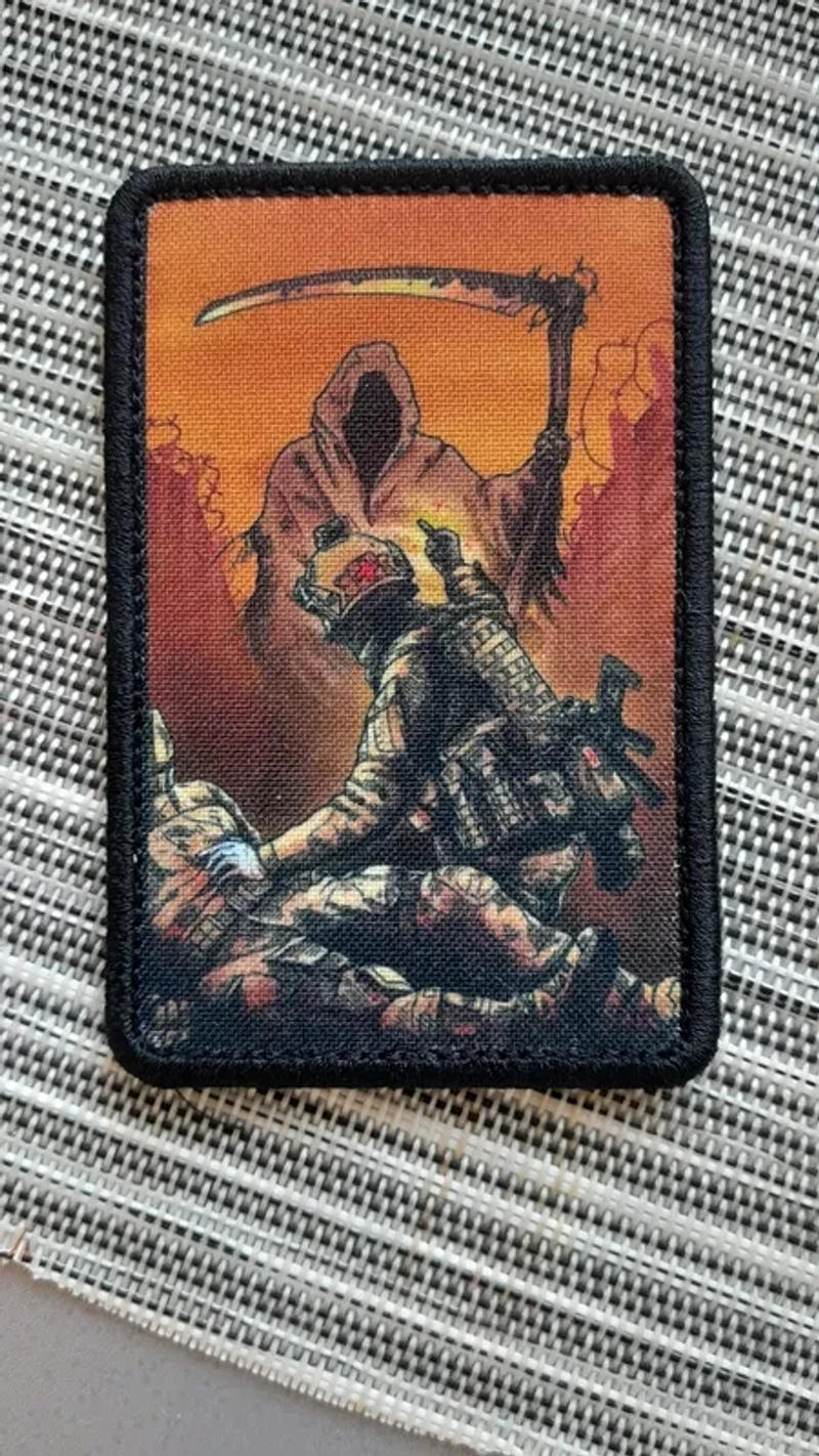 Description Picture 3 of item"not today" Morale tactics Patch Medical Hook&Loop Patch Military Aid Army Badge Armband Printed Tactical Backpack Stickers