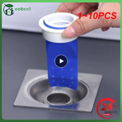 1~10PCS Deodorant Floor Drain Core Dust-proof And Insect-proof Preferred Material Deodorant Mouth Stopper Opp Bag Silica Gel