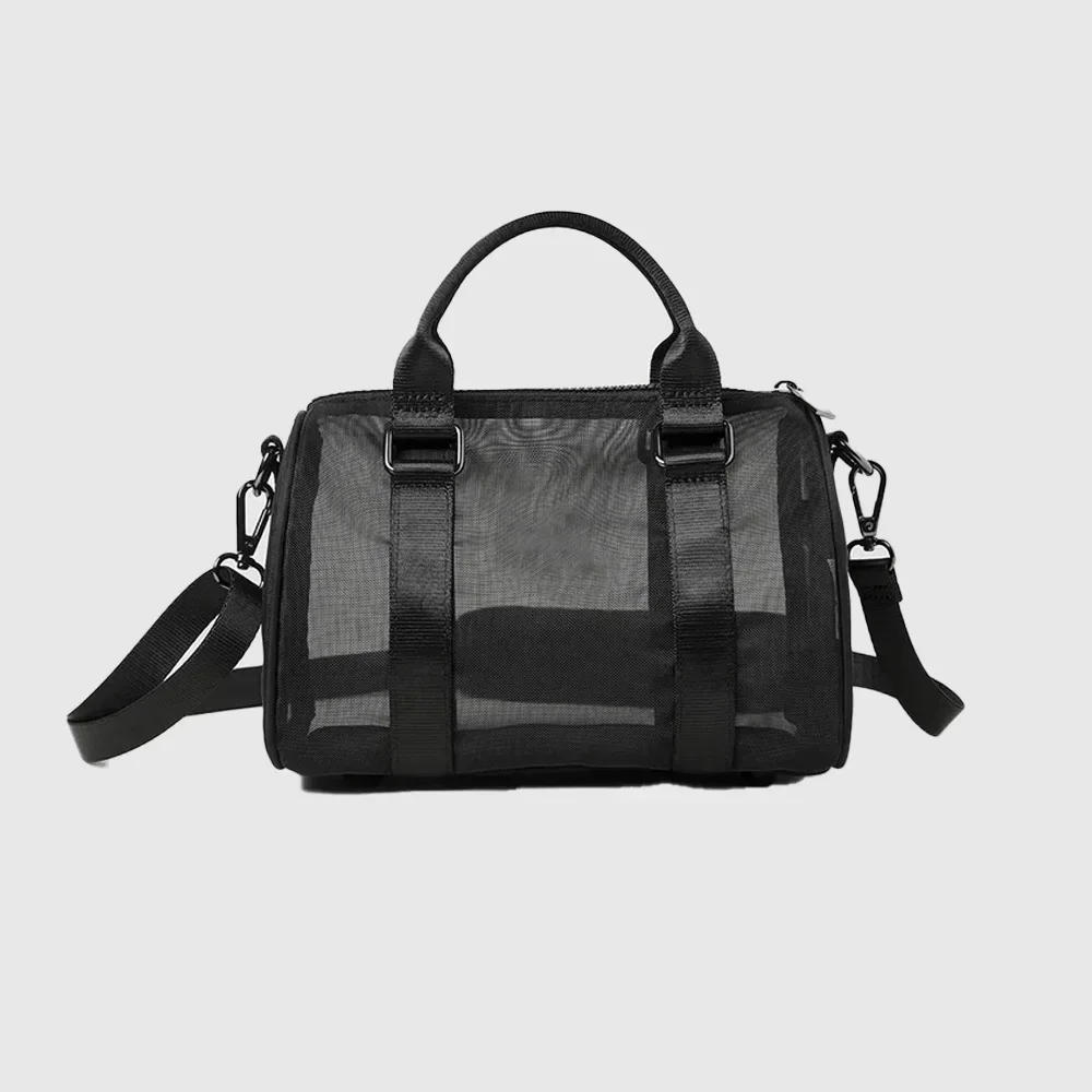 Description Picture 6 of itemMini Sheer Duffle Yoga Sports Fitness Mesh Bag for Women Outdoor Portable Travel One Piece Handbag Storage Makeup Phone Bag