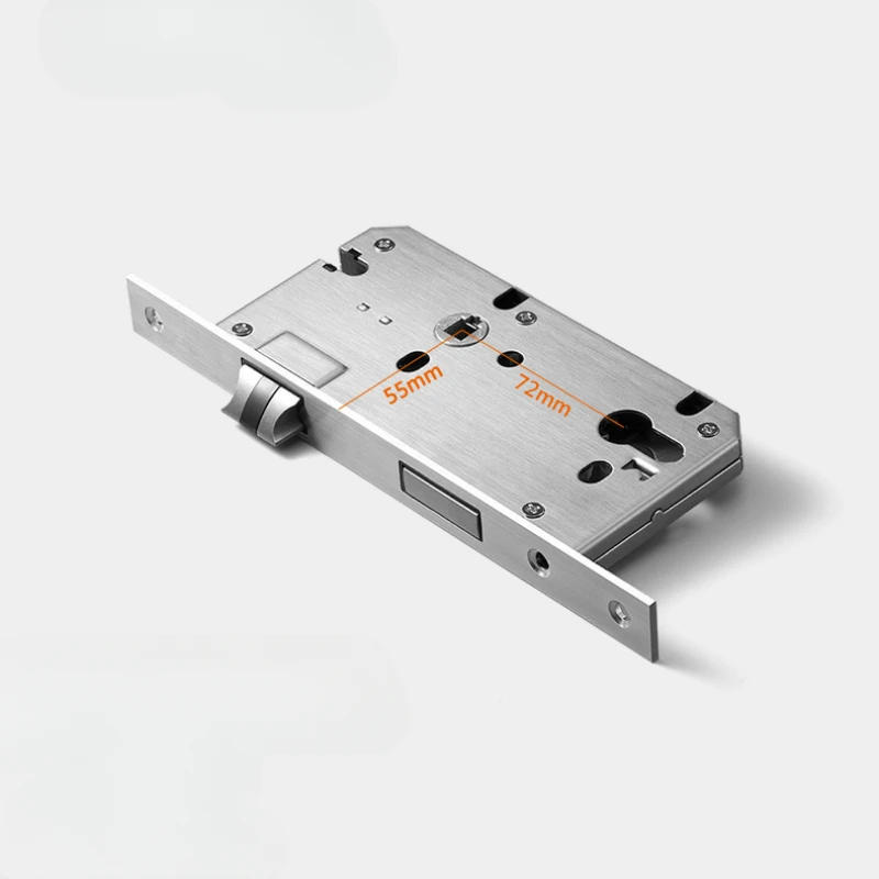 Description Picture 2 of item1 Set of Zinc Alloy Silent Split Lock Indoor Bedroom, Living Room Handle Lock Household Lock Hardware Accessories with Key