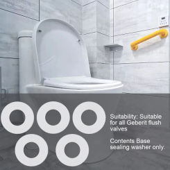 New 5pc For Silicon Rubber Flush Valve Seal Washer Diaphragm 816.418.00.1 Bath Hardware Sets