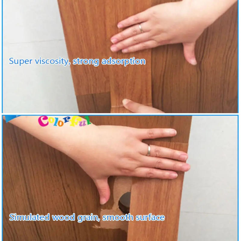 Description Picture 5 of item5M/Roll Realistic Wood Grain Repair Adhensive Duct Tape Floor Furniture Renovation Skirting Line Sticker Home Decoration