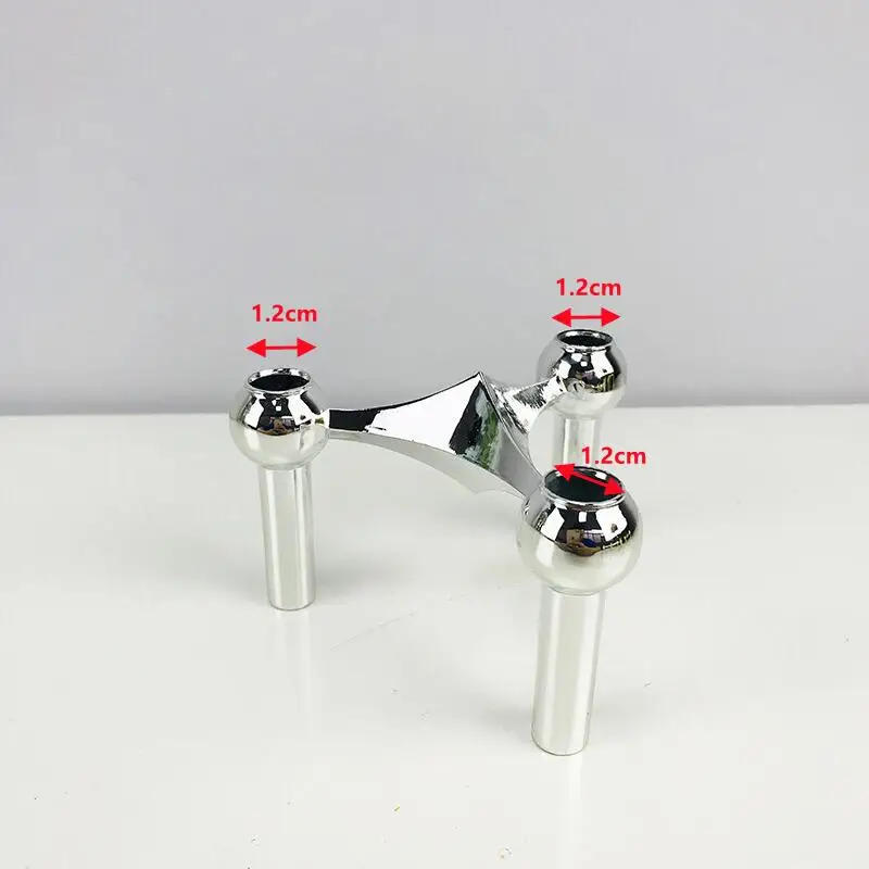 Description Picture 2 of itemMetal Candle Holder Nordic Molecular Structure Gold Candlestick Centerpiece Living Room Decoration Gift Home Decore Candelabra