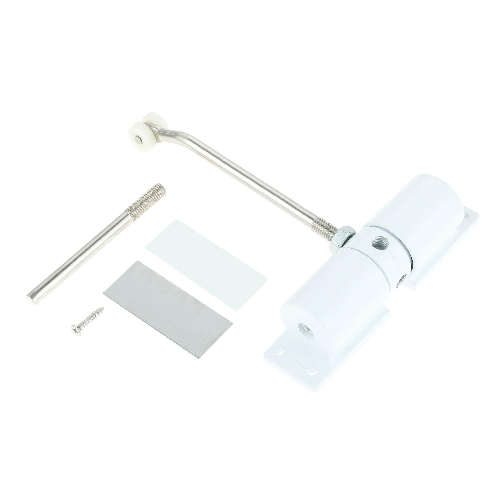 Description Picture 5 of itemAutomatic Door Closing Device Spring Loaded Closer Adjustable Zinc Alloy for 20-30kg Right/Left Swing Doors Rebound White/Black