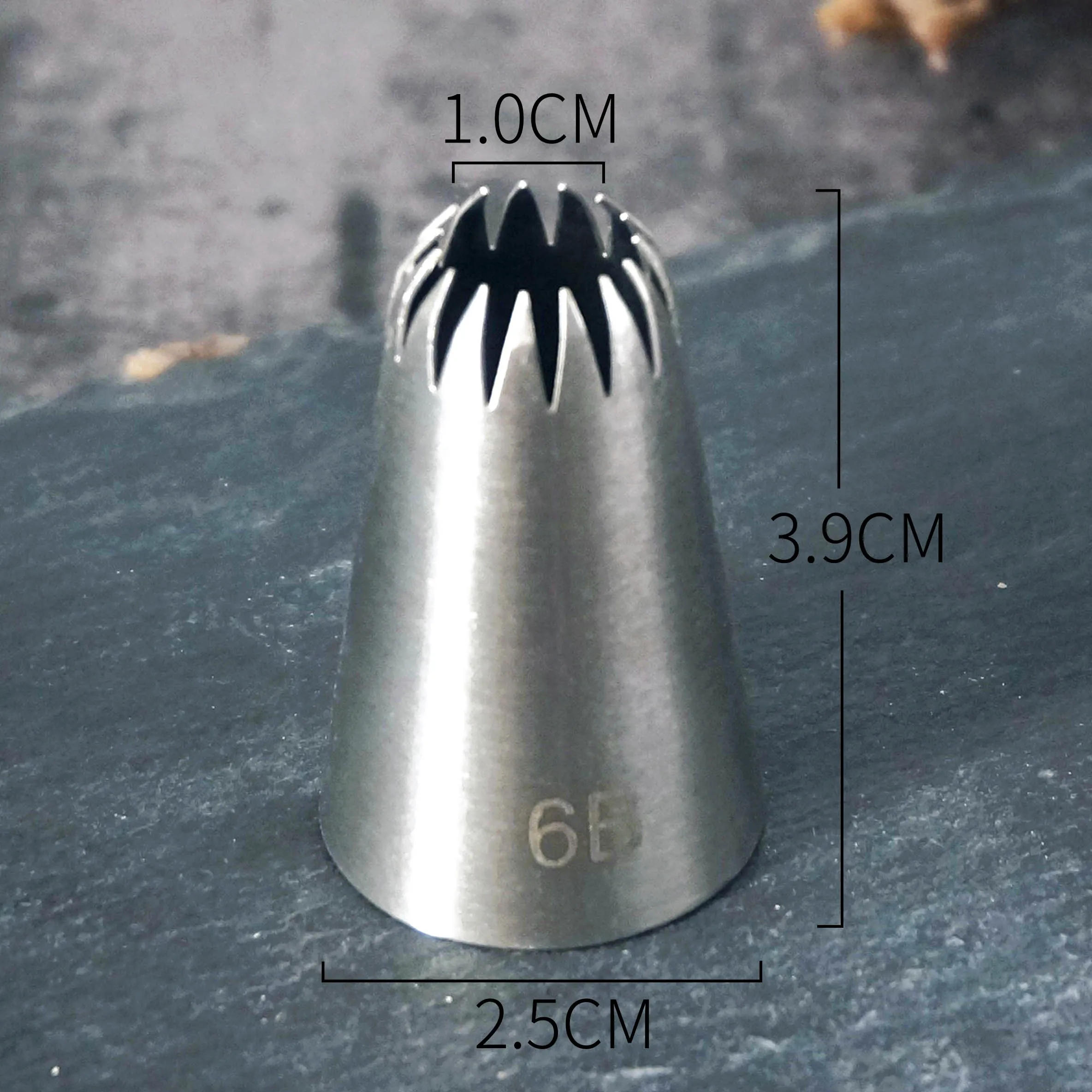 Description Picture 2 of item#6B Piping Nozzle Cake Decorating Icing Tips Stainless Steel Tube Nozzle Baking & Pastry Tools Bakeware