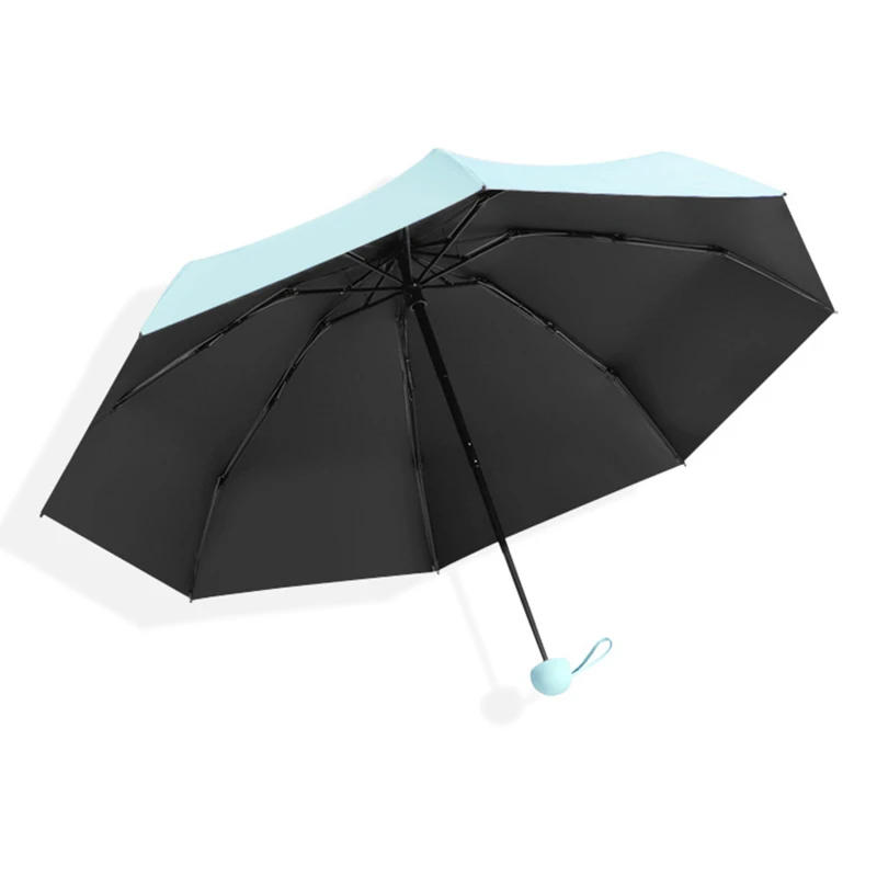 Description Picture 5 of itemMini Portable Umbrella Sun Umbrella With  Case Set Parasol Rain and Shine Dual Use Unisex Travel Protable Folding Pocket Mini