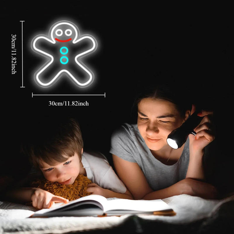 Description Picture 3 of itemChristmas Neon Sign For Wall Decor Neon Lights For Home Bedroom Business Decor USB Powered LED Lights For Room Decor Kids Gifts