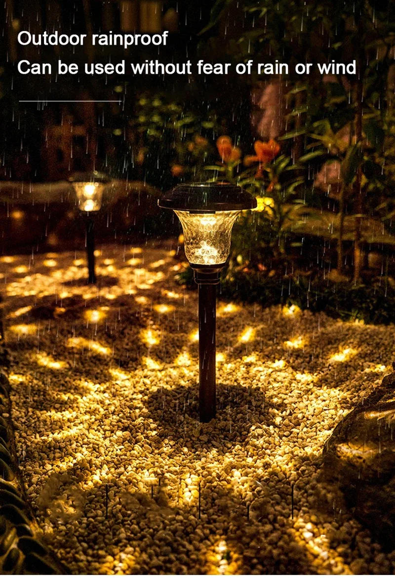 Description Picture 6 of itemLED Solar Lawn Light Outdoor Waterproof Garden Lamp For Garden Courtyard Villa Street Landscape Decoration Solar Powered Lights