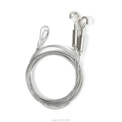 2Pcs Stainless Steel Exhibition Art Gallery Picture Display Wire Cable Hook Painting Frame Wire Cable Hook Hanging Tool Dropship