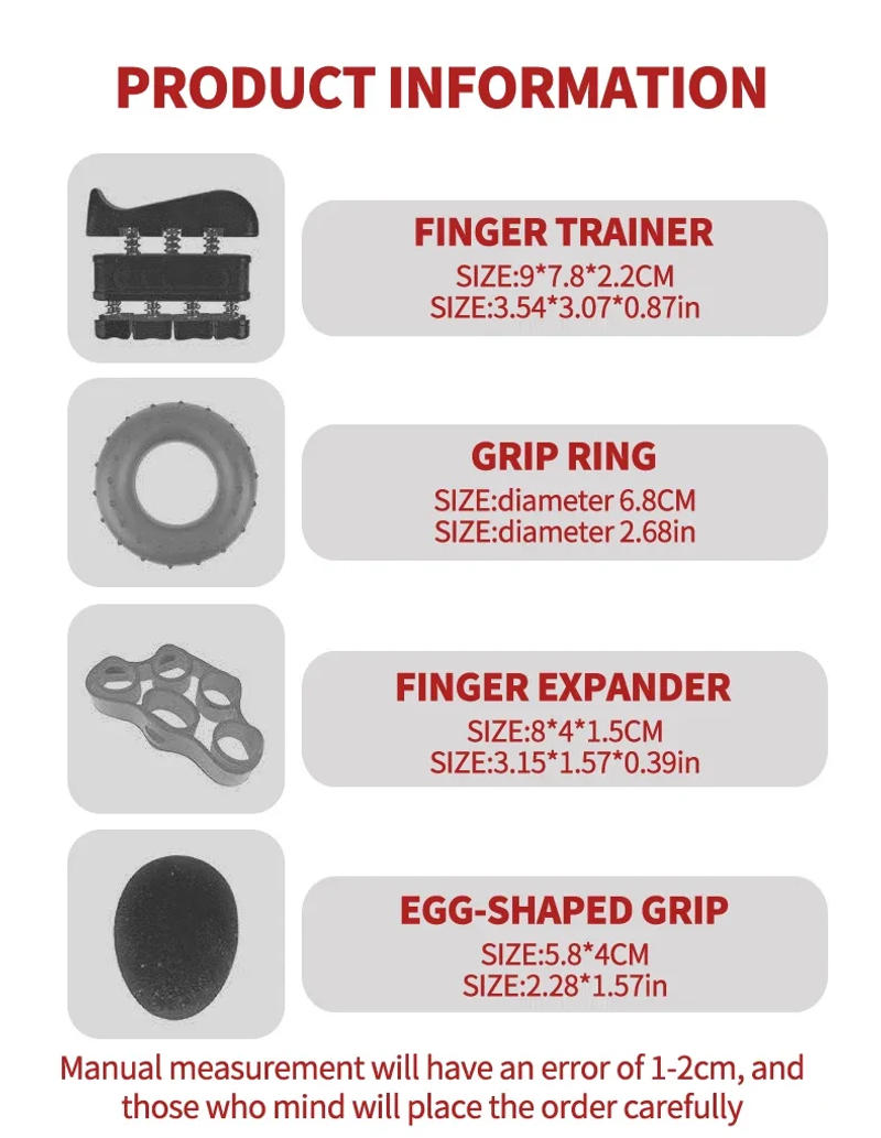 Description Picture 4 of itemAdjustable Finger And Forearm Strengthening Kit - Improve Grip Strength And Flexibility With Resistance Hand Grippers