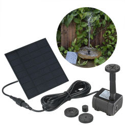 7V, 1.4W Solar Water Pump Fountain Garden Floating Plants Watering Power Fountains Pool Home Garden Monocrystalline Silicon