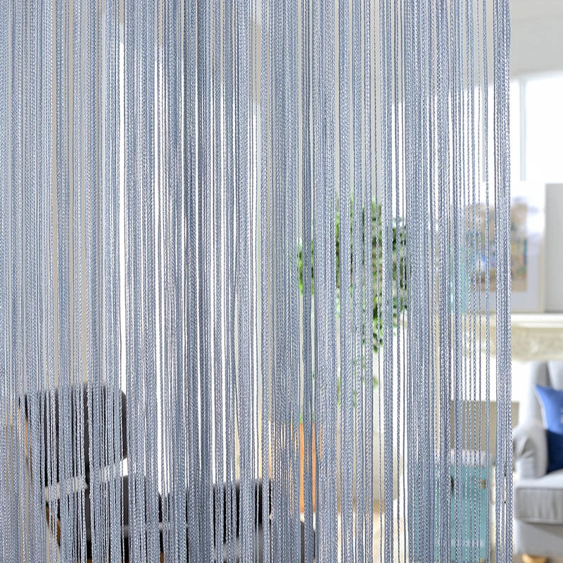 Description Picture 4 of item1x2meter String Stripe Curtains Classic Line Curtain Window Panel Door Blind Valance Room Divider Decorative