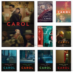 Carol Movie Poster Retro Romantic Film Cate Blanchett Rooney Mara LGBTQ Wall Art Canvas Painting Poster For Home Bedroom Decor