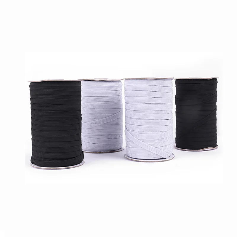 Description Picture 5 of item30/90/180meters Elastic Bands White and Black 6/8/10/12/15/20mm Polyester Elastic Bands for Clothes Garment Sewing Accessories
