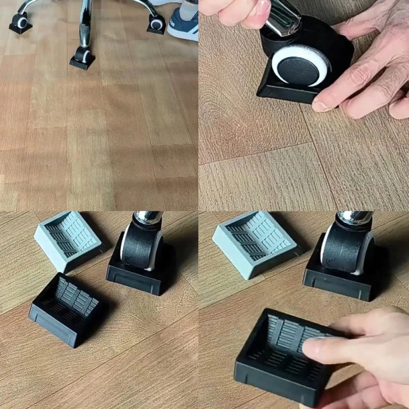 Description Picture 5 of itemUniversal Chair Wheel Stopper Wheel Holder Non-slip Hardwood Floor Protectors High-quality Concave Curved Anti Vibration Pad