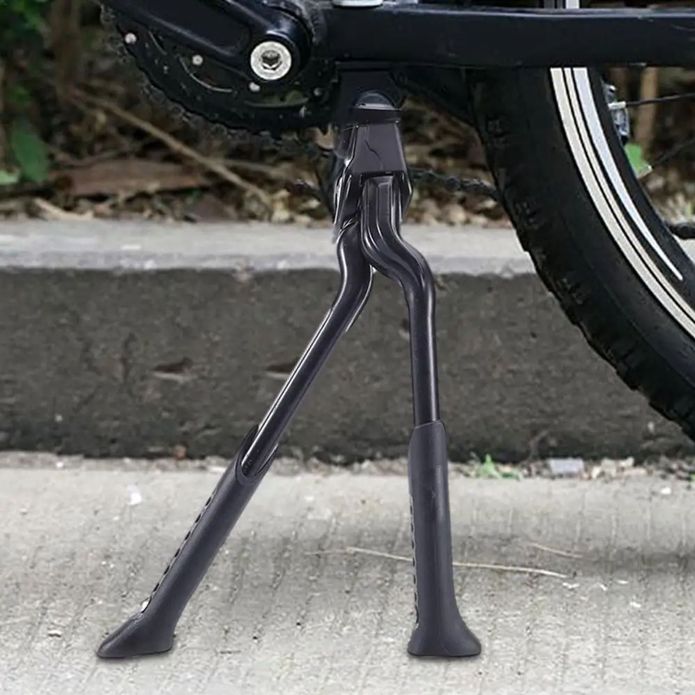 Description Picture 5 of itemDouble Leg Kickstand Bicycle Stand Bike Center Mount Foldable Heavy Duty Adjustable MTB Bike Kickstand Foot Support Dual Leg