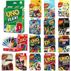 2025 42styles UNO FLIP! Pokemon Board Game Anime Cartoon Pikachu Playing Cards Christmas Card Table Game for Kids Birthday Gift