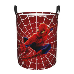 Custom Spiderman Gesture Laundry Basket Foldable Large Capacity Clothes Storage Bin Baby Hamper