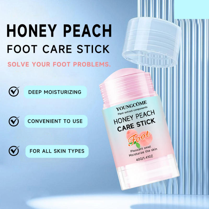 Description Picture 5 of itemHoney Peach Foot Care cream - 72H Moisturizing & Crack Repair, Natural Anti-Odor Formula, Portable Heel Balm for Dry/Calloused