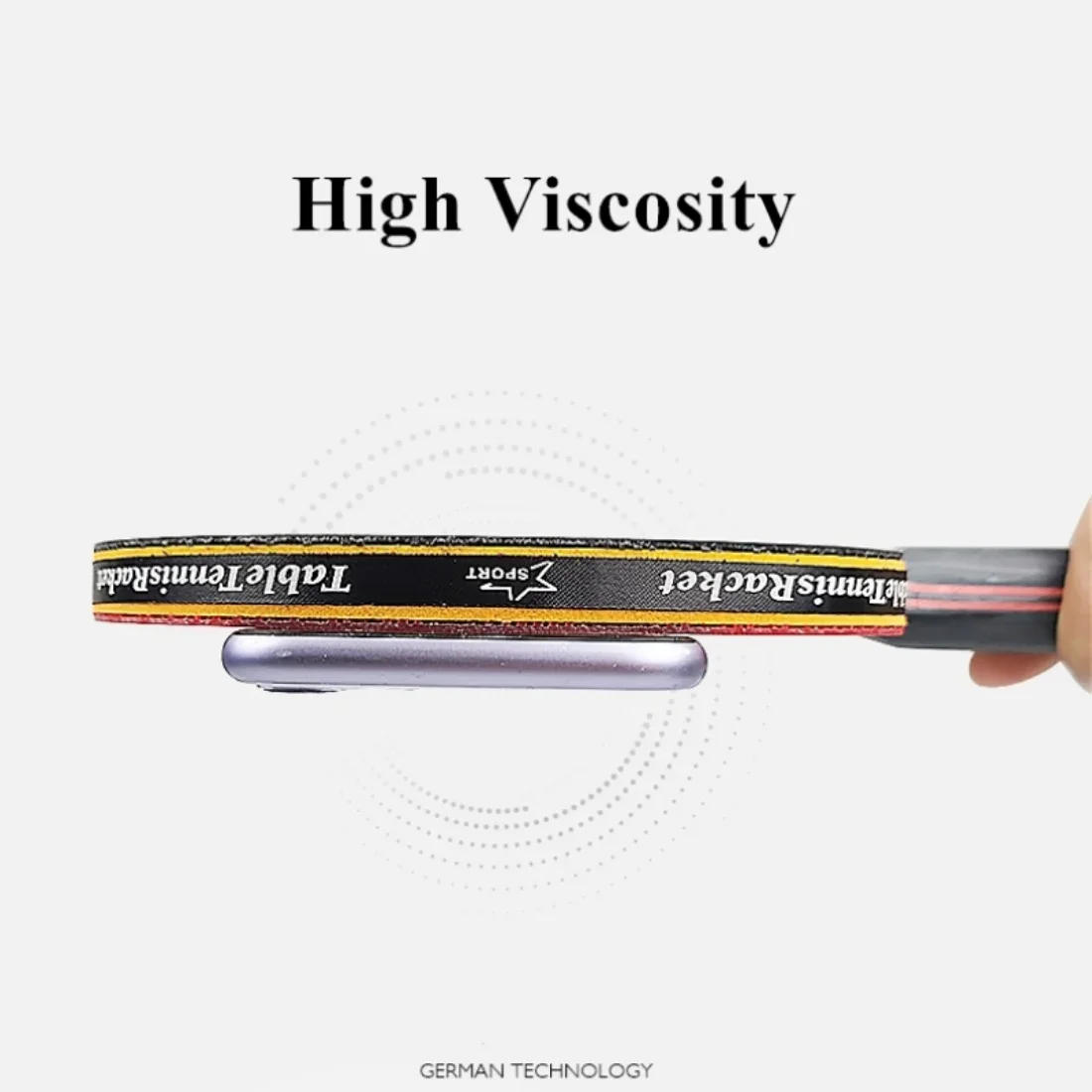 Description Picture 5 of item2PCS Professional 6 Star Ping Pong Racket Set Table Tennis Racket Set Pimples-in Rubber Hight Quality Blade Bat Paddle with Bag