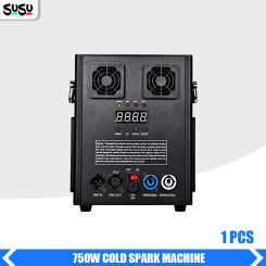 N0 Tax 1Pcs 750W Cold Spark Machine Cold Firework Machine DMX Remote Control LCD Cold Sparking Machine for DJ DISCO Wedding