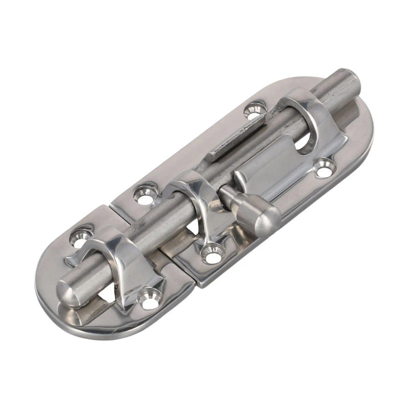 Description Picture 2 of item1pcs Boat Door Lock Latch Car Stainless Steel Marine Boat Door Glass Lock Latch Slide Bolt Clasp 110mm Boat Door Lock Hardware