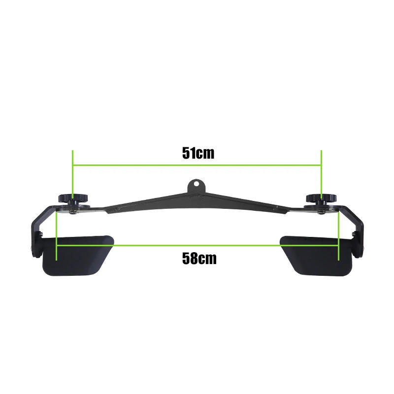 Description Picture 6 of itemAdjustable Fitness Lat Pull Down Bar Gym Pulley Cable Machine Attachments Home Biceps Triceps Back Blaster Rowing Workout Handle