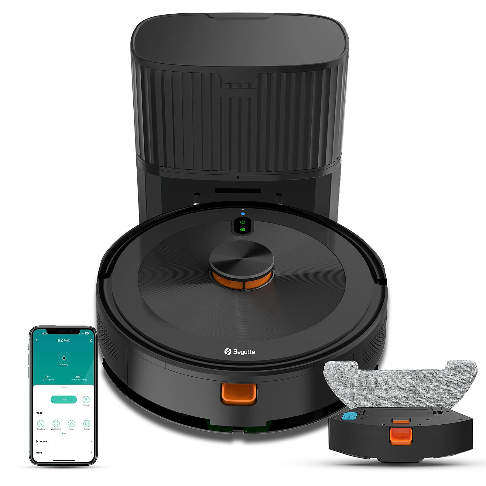 Description Picture 6 of itemMultifunction Floor House Cleaning MoppingSelf-emptying Dustbin Sweeping Aspirateur Aspiradora Robot Vacuum Cleaner