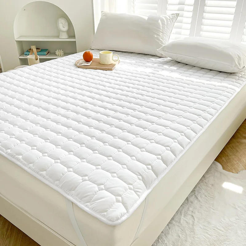 Description Picture 4 of item1pc Soft Mattress Anti-Skid Thin Bed Mat Solid Color Mattress Topper Home Bed Linen Skin-friendly Mattresses топпер матрас