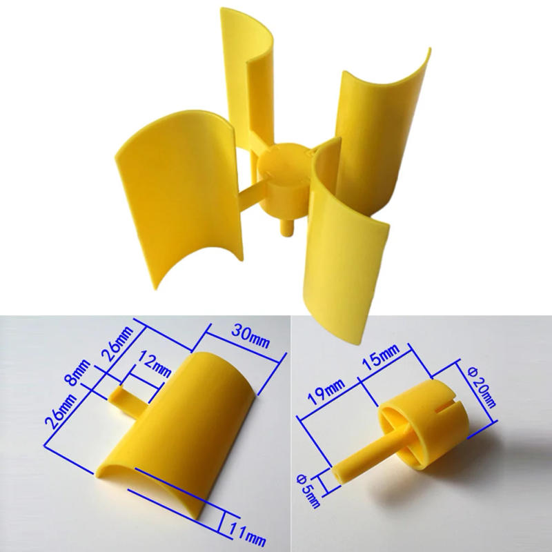 Description Picture 2 of itemWind Turbine Blade Vertical Micro Generator Blades Small Set DIY Blade Generator Manufacturing Accessories Electrical Equipment