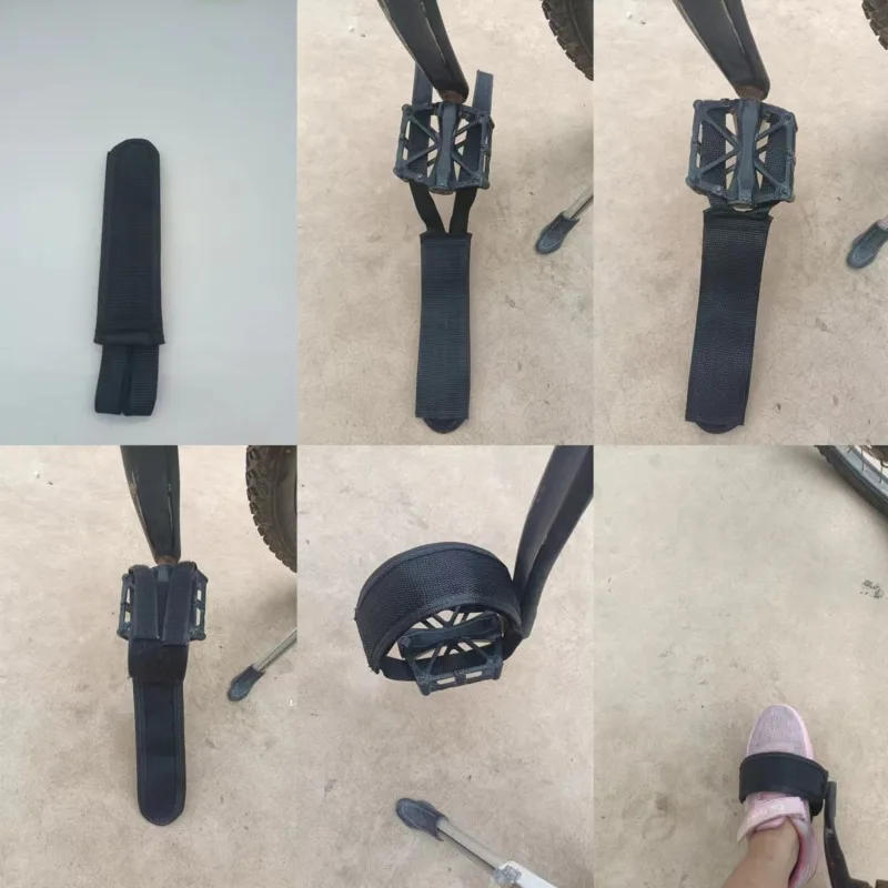 Description Picture 5 of item1/2PCS Nylon Bicycle Pedal Straps Toe Clip Strap Belt Adhesivel Bike Pedal Tape Fixed Gear Cycling Fixie Cover Bicycle Access