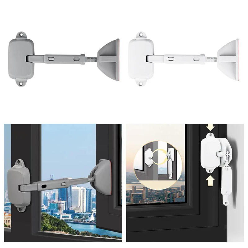 Description Picture 3 of itemFor Window Security Lock For Window Restrictor For Window Limit Bracket Aluminum Drill-Fixed Anti-theft Limiter Hardware
