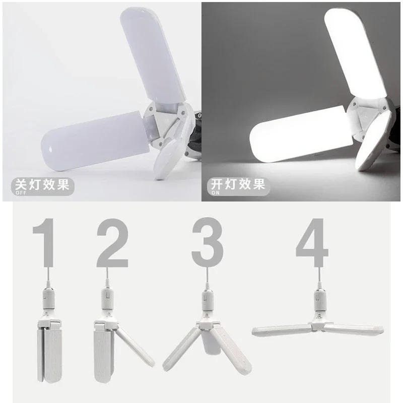 Description Picture 5 of itemE27 Bulb Fan Leaf Super Bright Home Decoration Indoor lighting bulb Living Room Styling Light Ceiling Light LED bulb