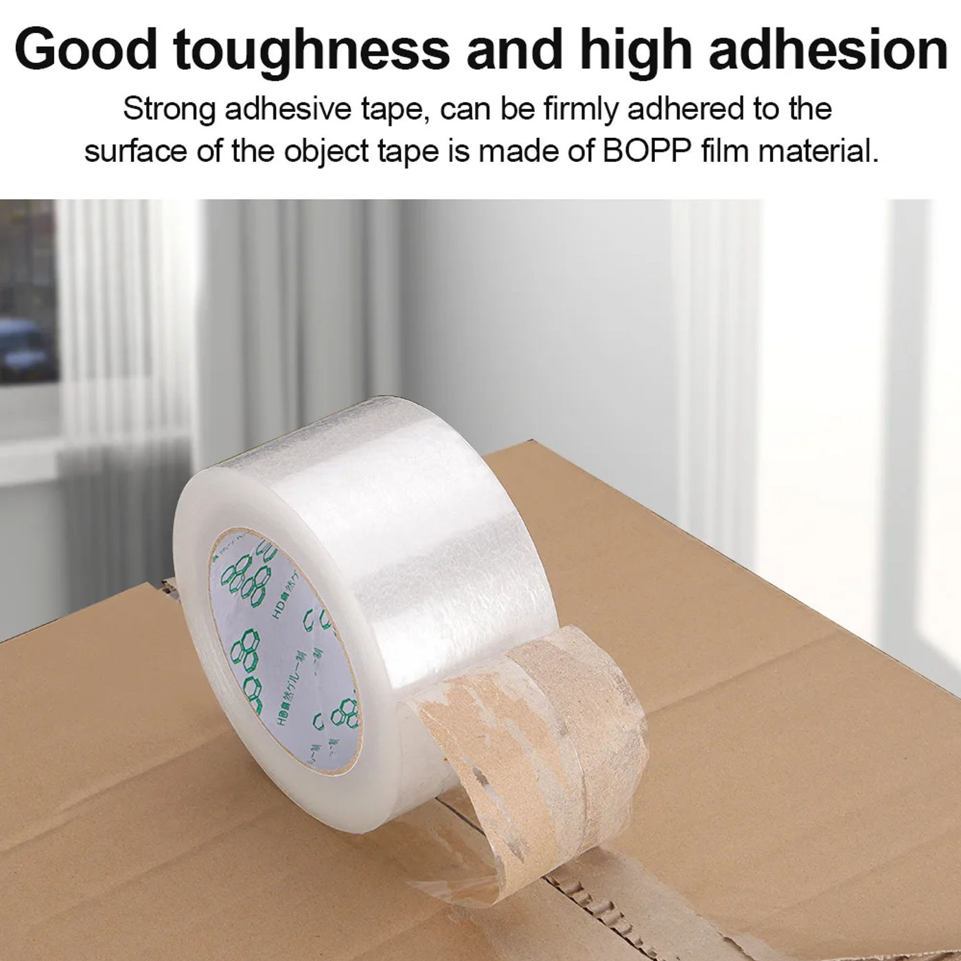 Description Picture 4 of itemTransparent Sealing Tape White High Viscosity Packaging Express Logistics Workshop Home Strong Home Office