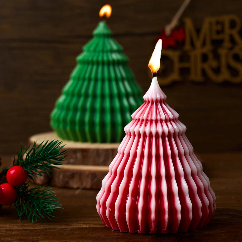 Description Picture 3 of item3D Christmas Tree Silicone Candle Mold DIY Handmade Christmas Making Kit Handmade Soap Plaster Resin Baking Tools Holiday Gifts