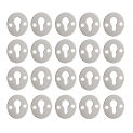 20pcs Picture Hangers Metal Round Type Keyhole Hanger Fasteners Hanging Hooks for Photo Frames Mirror Brackets Silver