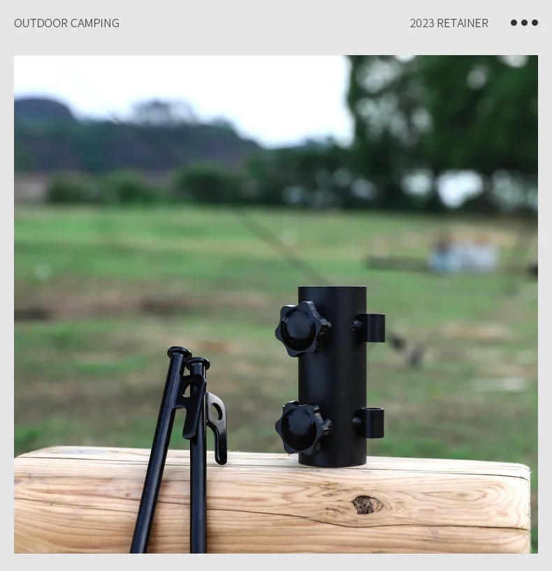 Description Picture 3 of itemOutdoor camping canopy pole holder beach fishing umbrella base canopy tent fixing ground nail accessories