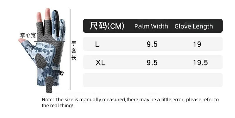 Description Picture 2 of itemNew 3 Fingers Fishing Gloves Bike Ice Silk Sunscreen Breathable Anti cutting Soft carpfishing Comfortable Fishing Accessories