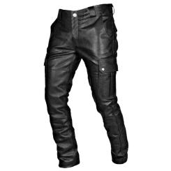 Punk Men Casual Pants Solid Color Straight Leg Retro Goth Man Trousers Y2k Clothes Gym Work Pantalones Straight Streetwear