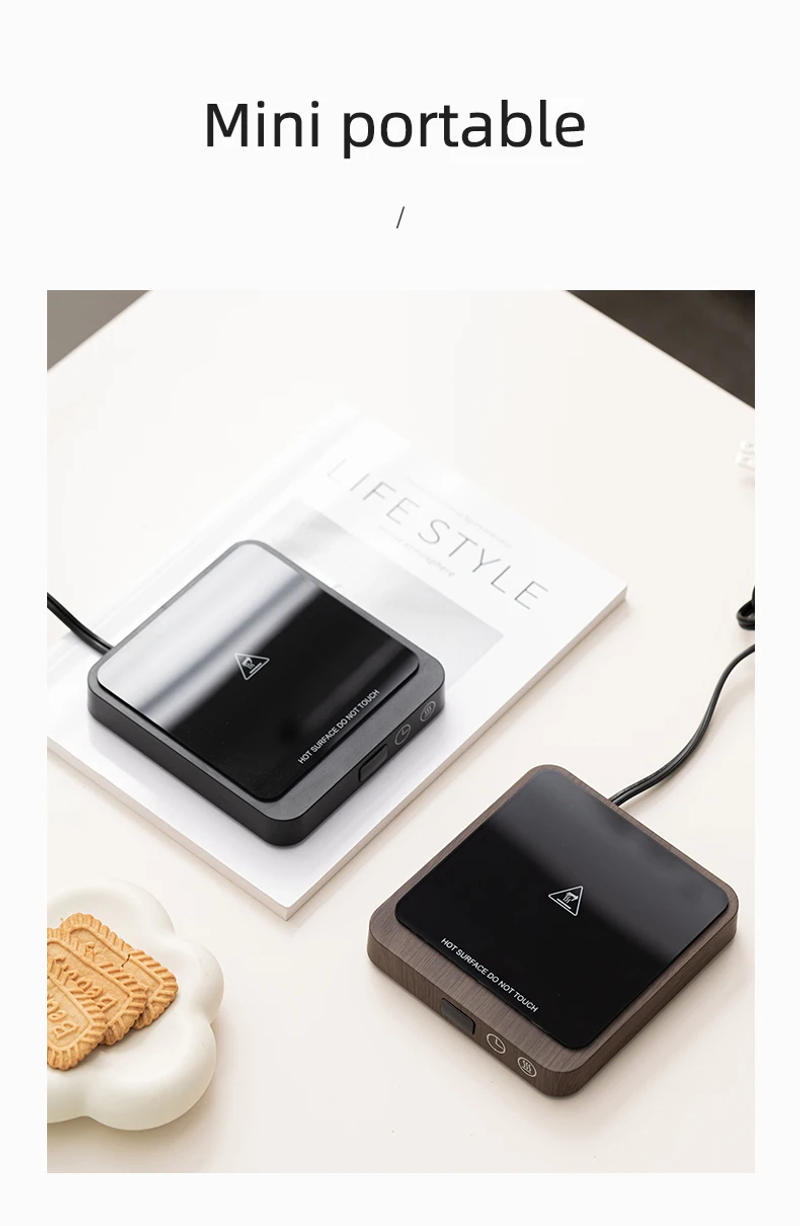 Description Picture 2 of item220V Cup Heater Coffee Mug Warmer 20W Electric Hot Plate Tea Maker 5 Gear Temperature Warmer Coaster Heating Pad For Milk Tea