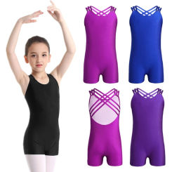 Sleeveless Gymnastic Leotard for Children, Ballet Leotards, Gymnastics Bodysuit, Girl Dance Unitard, Gymnastics Clothes