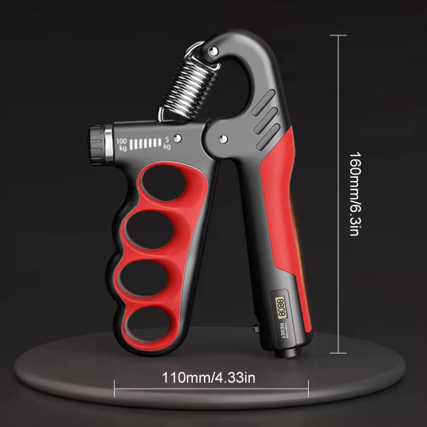 Description Picture 6 of item5/100KG Grip Strength Trainer Wrist Expander Adjustable Resistance Finger Exerciser Muscle Building Strength Hand Gripper Traini