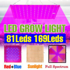 LED Plants Grow Light Full Spectrum Plants Growing Fill Lamps Quantum Board AC85-265V Indoor Hydroponic Growth Cultivation Lamp