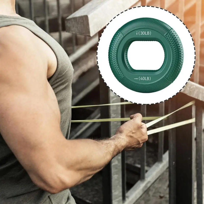 Description Picture 3 of itemAdjustable Hand Grip 20-80LB Silicone Finger Gripper Rings Strengthener Muscle Exerciser Home Gym Strength Training Equipment