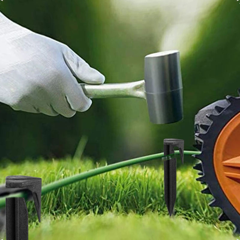 Description Picture 4 of item100pcs Garden Lawn Mower Peg Lawnmower Lawn Spikes Boundary Pegs For Securely Anchoring Robot Mower Garden Accessories