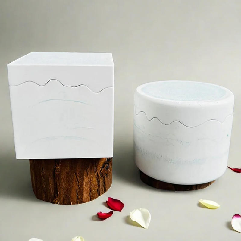 Description Picture 2 of item2pcs/Set Square Splicing Storage Box Mold Round Constellation Candle Vessel Candle Holder Concrete Mold DIY Home Decoration