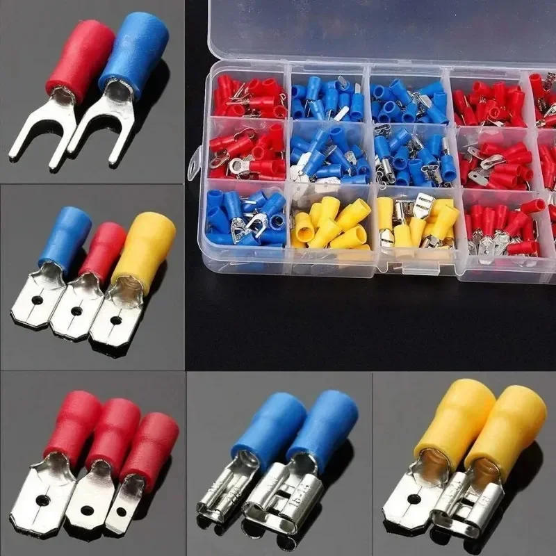 Description Picture 5 of item140/280Pcs Insulated Cable Connectors Spade Crimp Terminal Kit Copper Contact Crimp Termination with 4-in-1 Wire Stripper