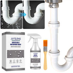 120ml Waterproof Spray Quick Drying Sealing Waterproofing Agent with Brush Leak-proof Sealant Glue Repair Walls Roofs Surfaces